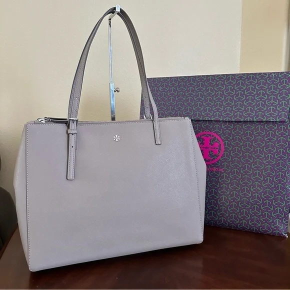 New Tory Burch EMERSON LARGE DOUBLE ZIP TOTE bag - Picture 3 of 16